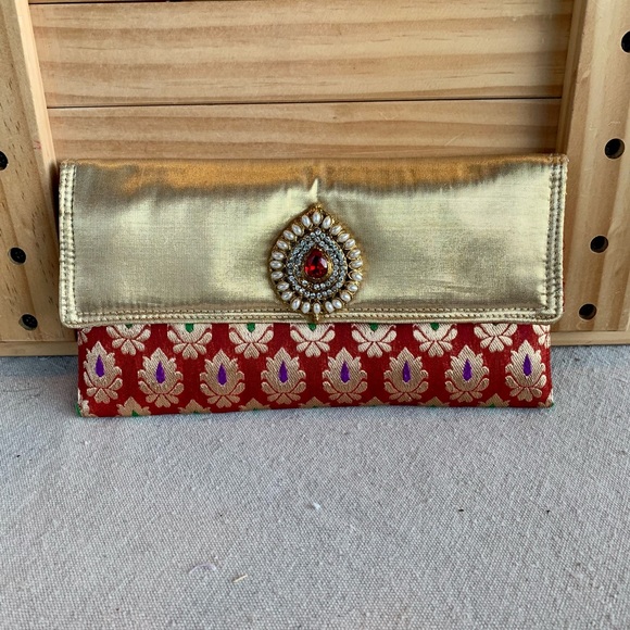 Bejeweled Pouch Makeup Jewelry Bag - Picture 1 of 12